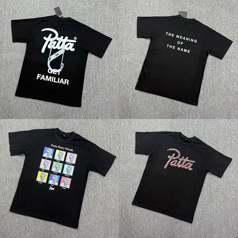 PATTA T-shirt Tops Hommes Femmes Quotidien Décontracté Plusieurs styles Imprimé Manches courtes