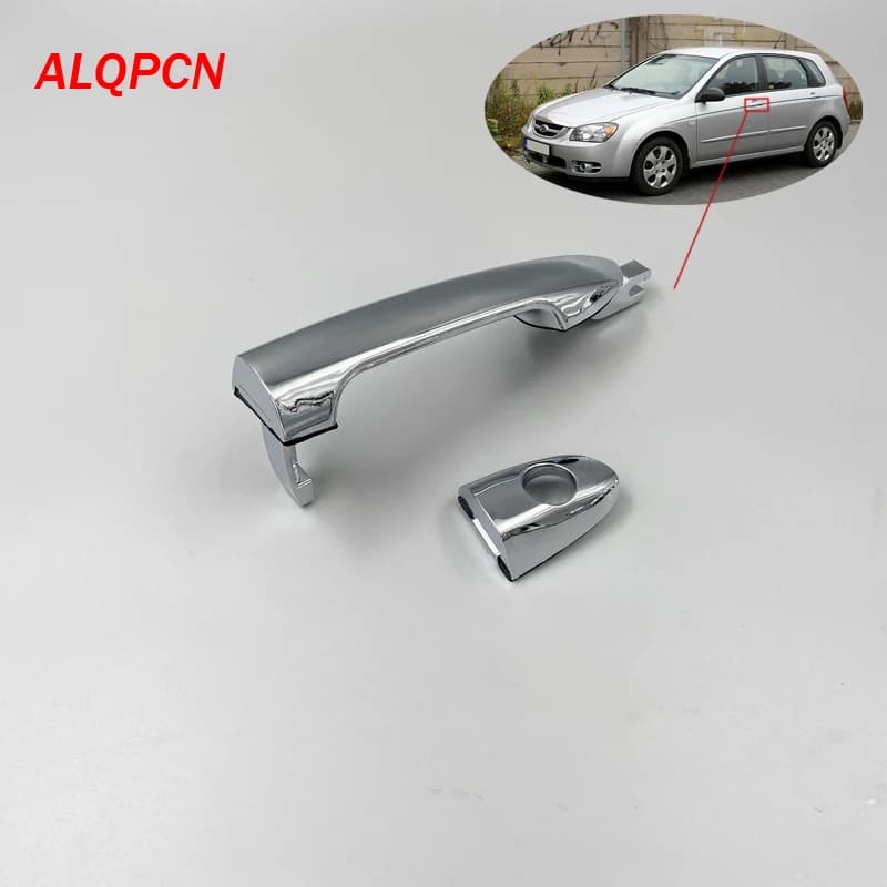 Poignée extérieure de porte avant ou arrière avec capuchon chromé pour kia spectra cerato 2004-2008