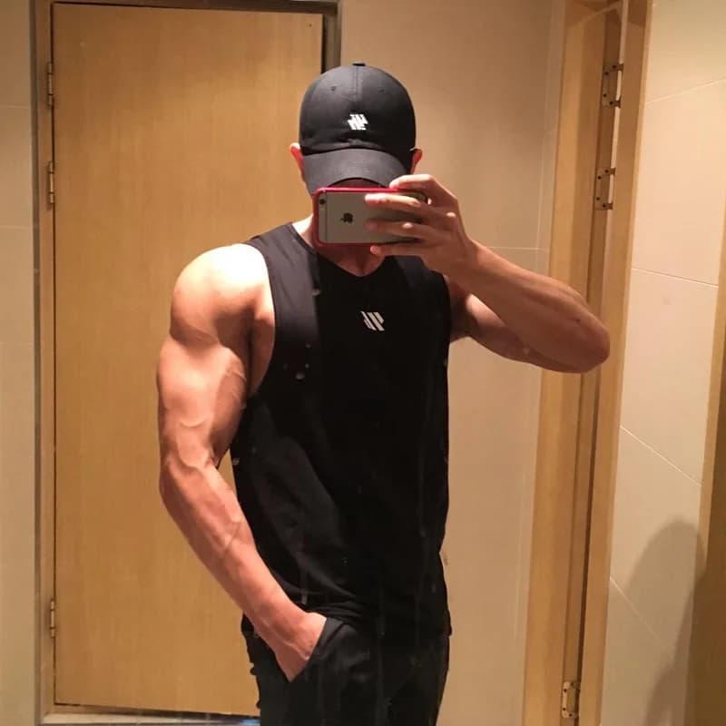 GITF Mannen musculation débardeurs gymnastique entraînement Fitness Mouwloos chemise course Kleding