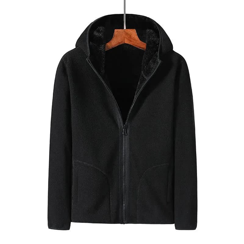 Femmes à capuche hiver corail polaire veste extérieure femmes ajouter velours épaissi chaud Double f