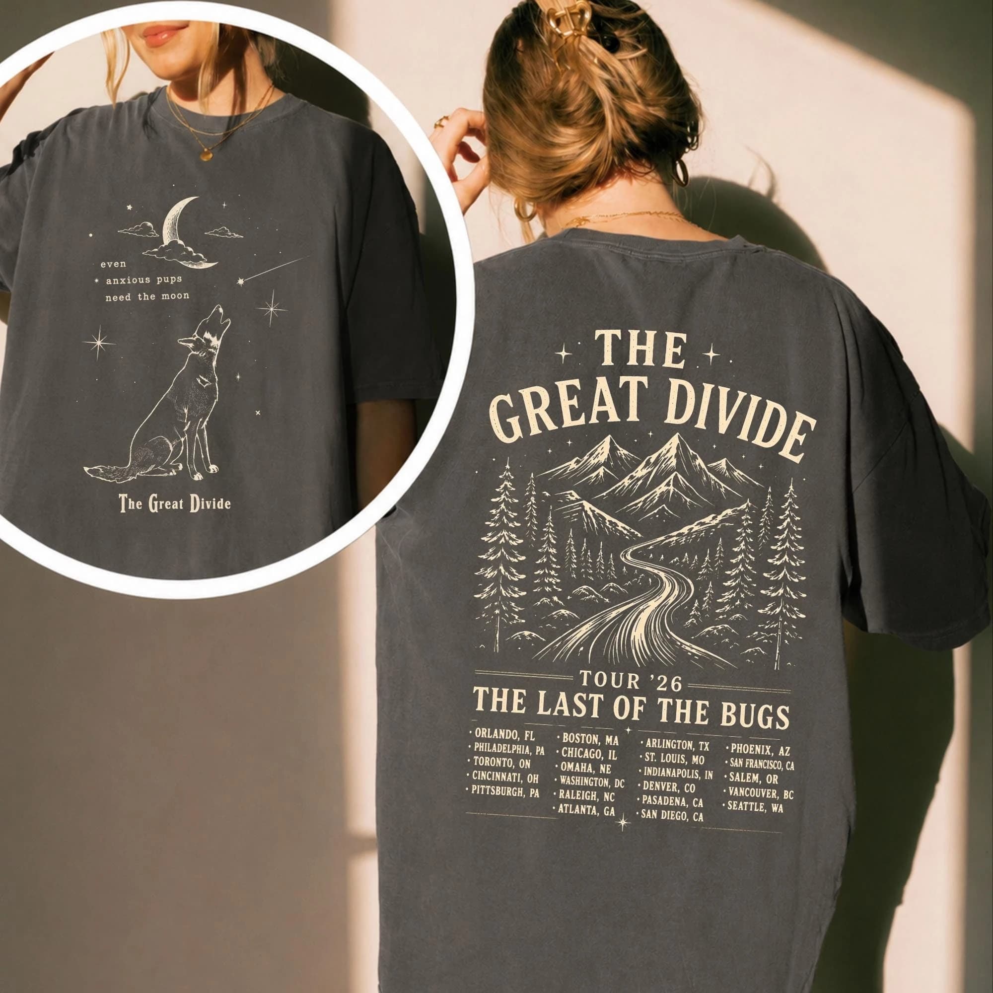 T-shirt imprimé Noah Kahan The Great Divide Tour 2026, 100% coton, pour hommes et femmes, populaire,