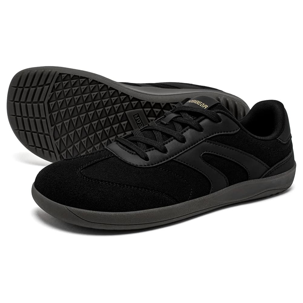 HOBIBEAR pieds nus baskets à bout large unisexe zéro goutte minimaliste chaussures en toile antidéra