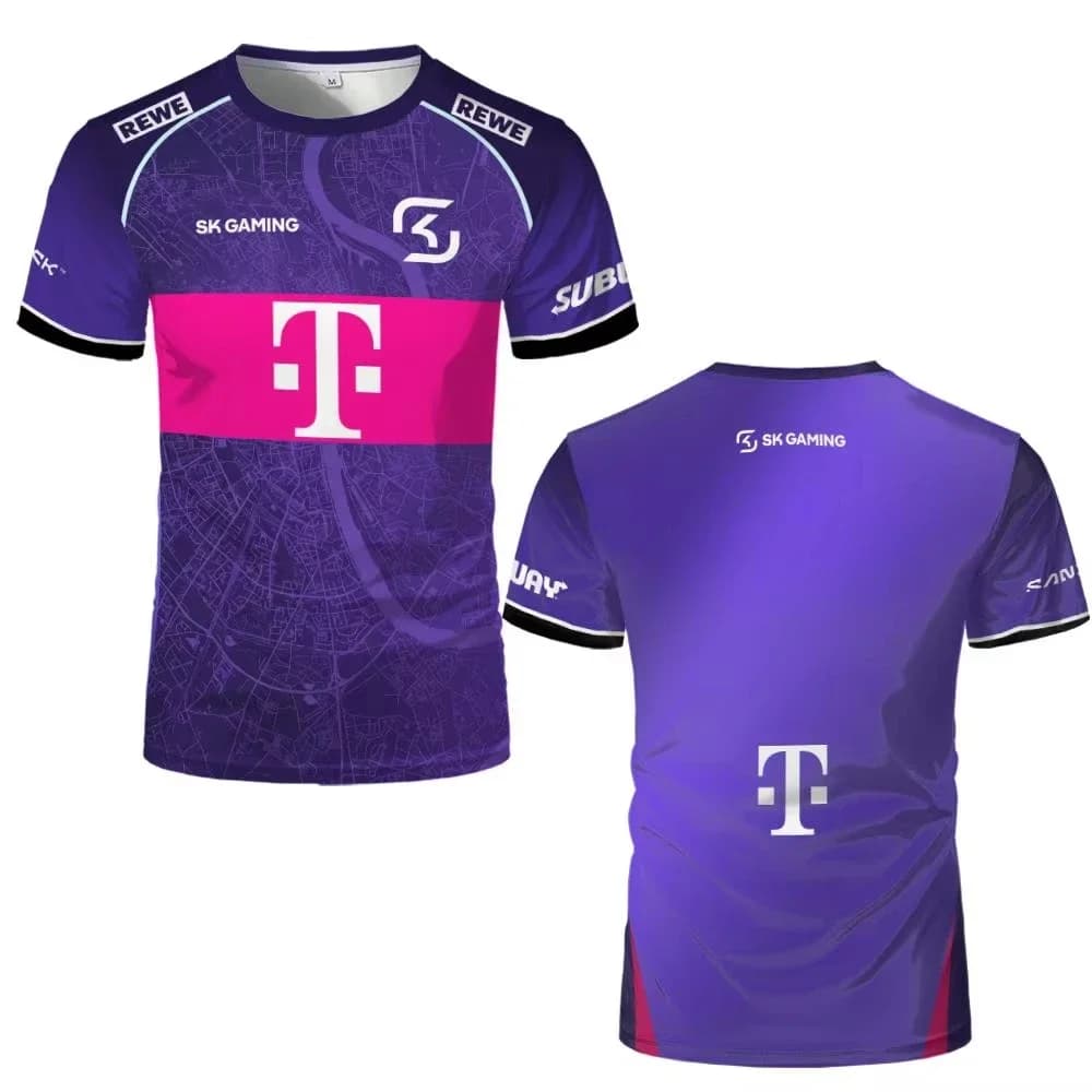 T-shirt de l'équipe d'e-sport SK Gaming 2026, haut de sport décontracté pour homme, uniforme d'entra