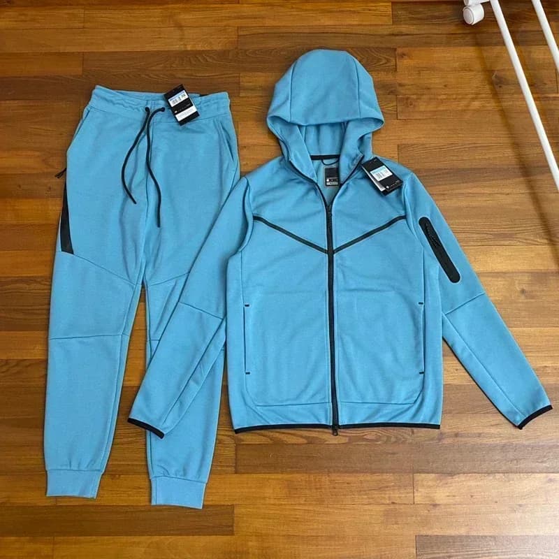Tech Fleece Winder 138 hommes, ensemble avec capuche, supérieur, carré ajusté avec