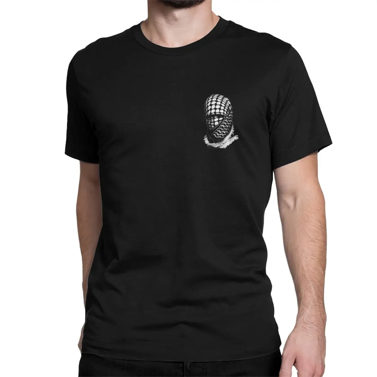 Arabe Kufiya Keffiyeh Folk T-Shirts hommes femmes drôle 100% coton t-shirt col rond manches courtes