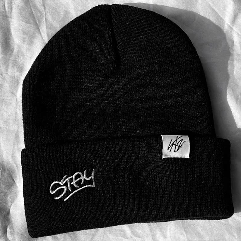 Kpop KNIT CAP produit broderie bonnets STAY tricoté chapeau unisexe Hip Hop Couples Bonnet Gorros ch