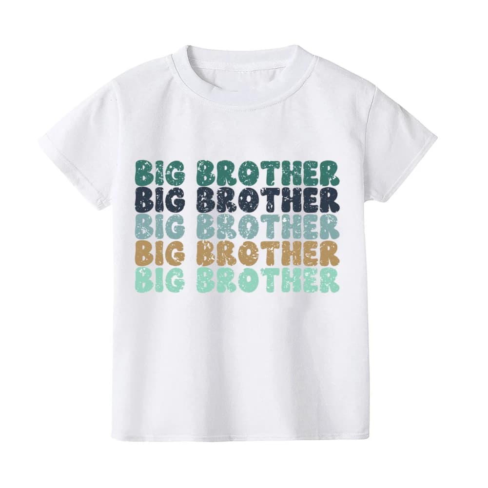 Économie Big & Little Brother pour frères et sœurs, tenues assorties pour frères et sœurs, t-shirts