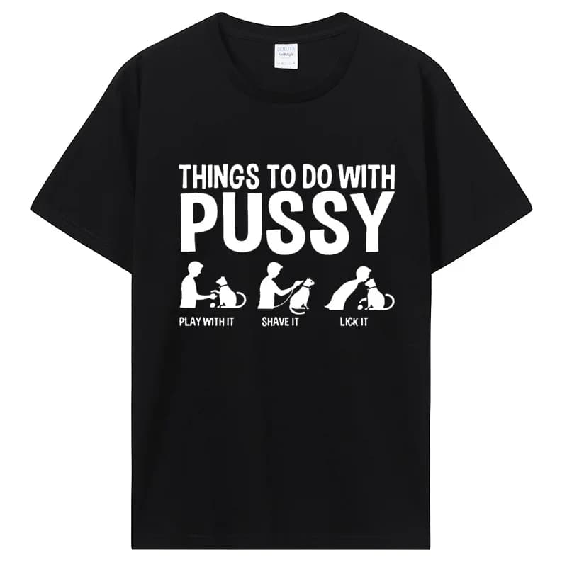 T-shirt unisexe amusant sur le thème du chat ! Imprimés félines adorables et ludiques qui font l'adm