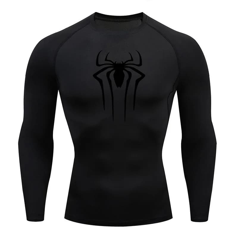 Protection solaire sport seconde peau course T-shirt hommes Fitness Rashgarda MMA manches longues Co