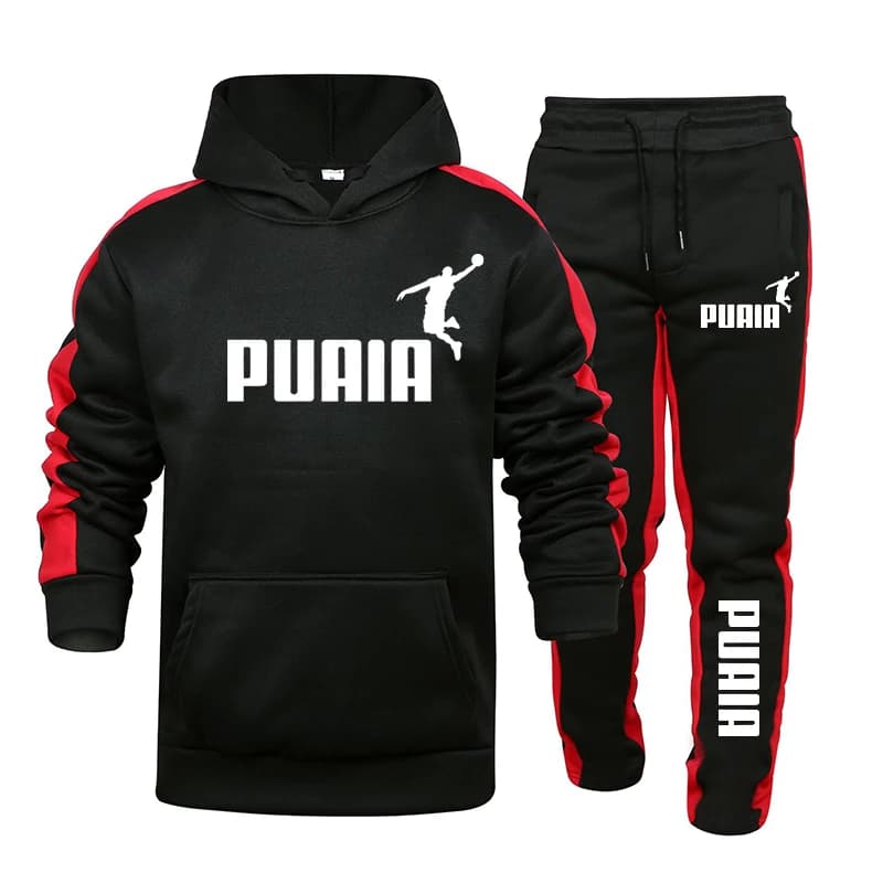 Automne hiver populaire hommes survêtement sweats à capuche + pantalons de Jogging ensemble quotidie