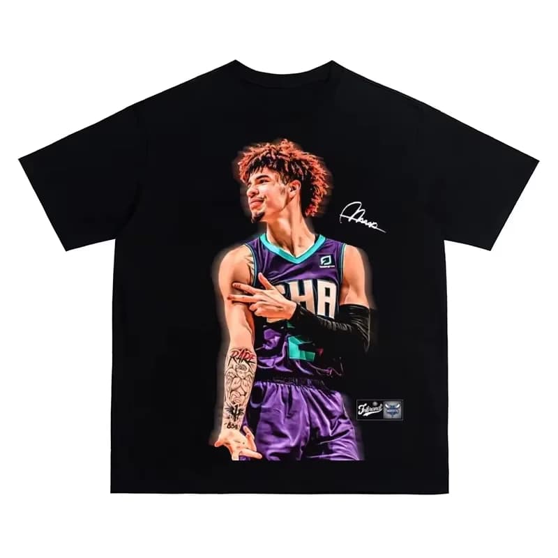 T-shirt LaMelo Ball 2026, col rond, motif de basket-ball, unisexe, streetwear, haut pour fans, vêtem