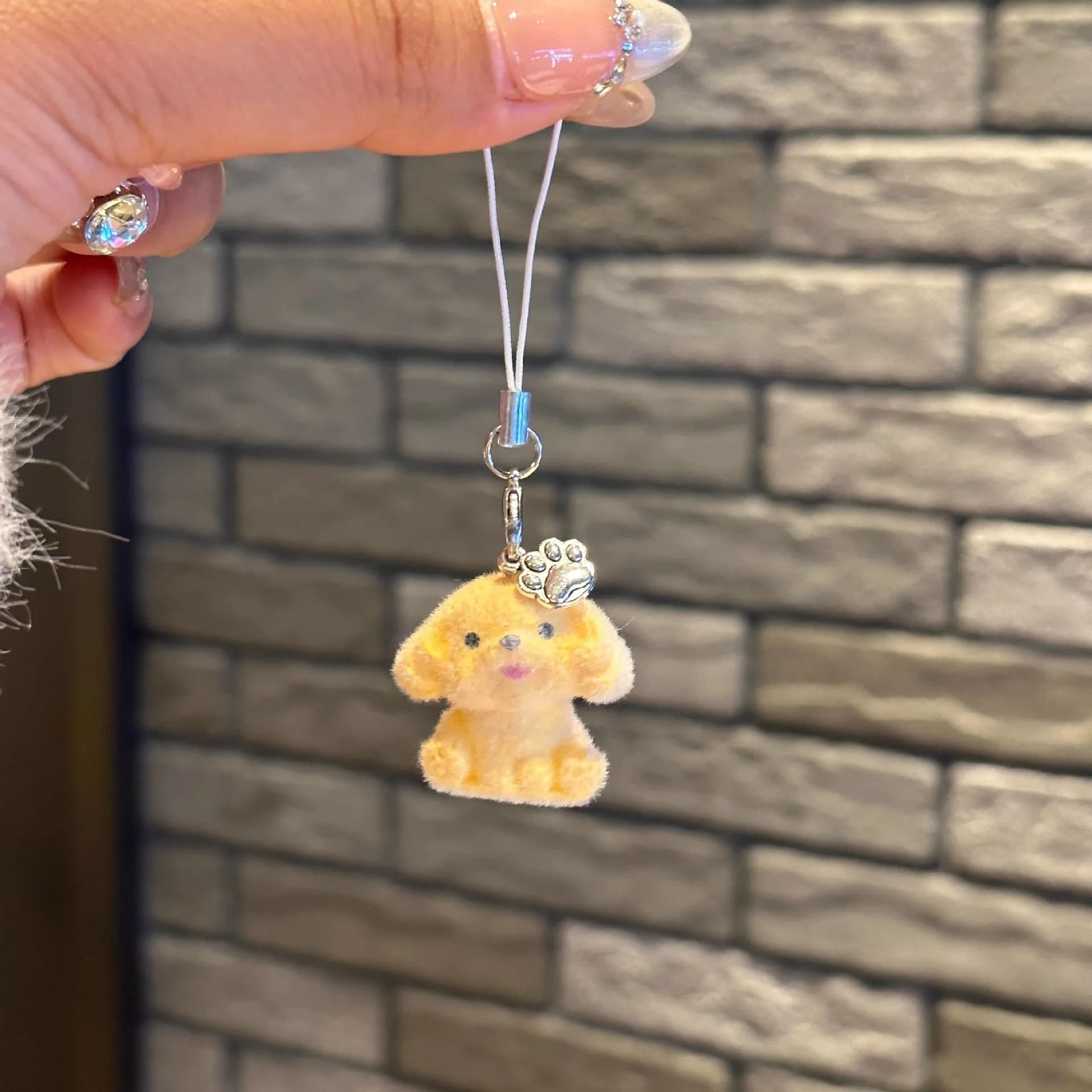 Flocage Animal chien chat pendentif mignon porte-clés sac écouteur voiture porte-clés décor porte-cl