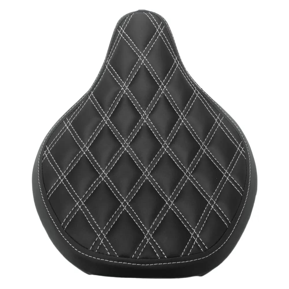 Accessoires de moto, siège solo noir et rouge pour conducteur, housse de siège épaisse vintage pour