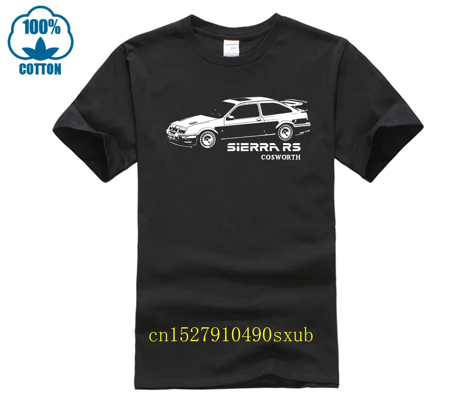 Acheter t-shirt pour fan fords sierra rs cosworth décontracté col rond ample été t-shirt pour hommes