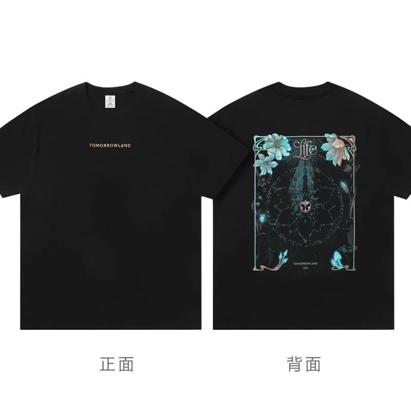 T-shirt du festival musical Tomorrowland pour hommes et femmes, t-shirt graphique EDM Rave, unisexe,
