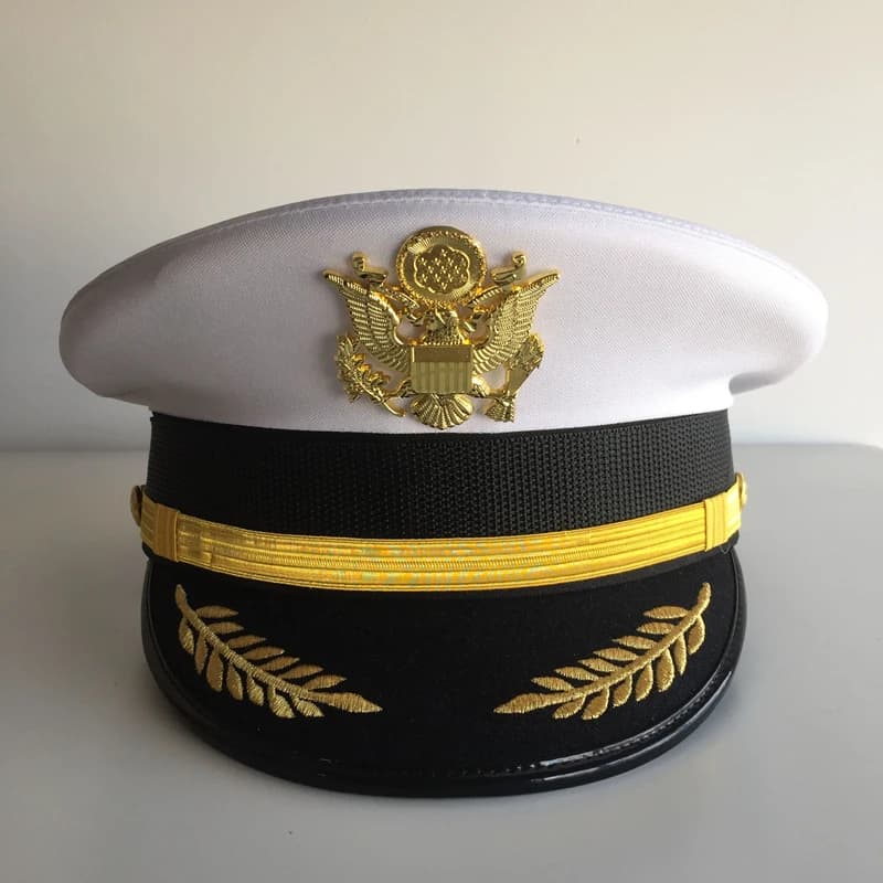 Casquette de capitaine grande casquette de marque de créateur originale, casquettes de spectacle sur