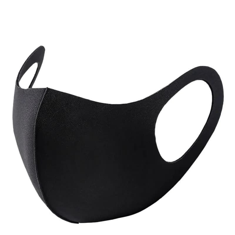 Masque facial de protection UV pour adultes et enfants, masque d'été à boucles auriculaires, noir, a
