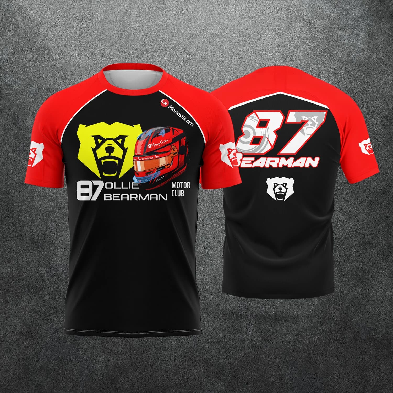 Nouveau T-shirt graphique décontracté unisexe pour fans de course 2026 Oliver Bearman 87 Ollie Motor