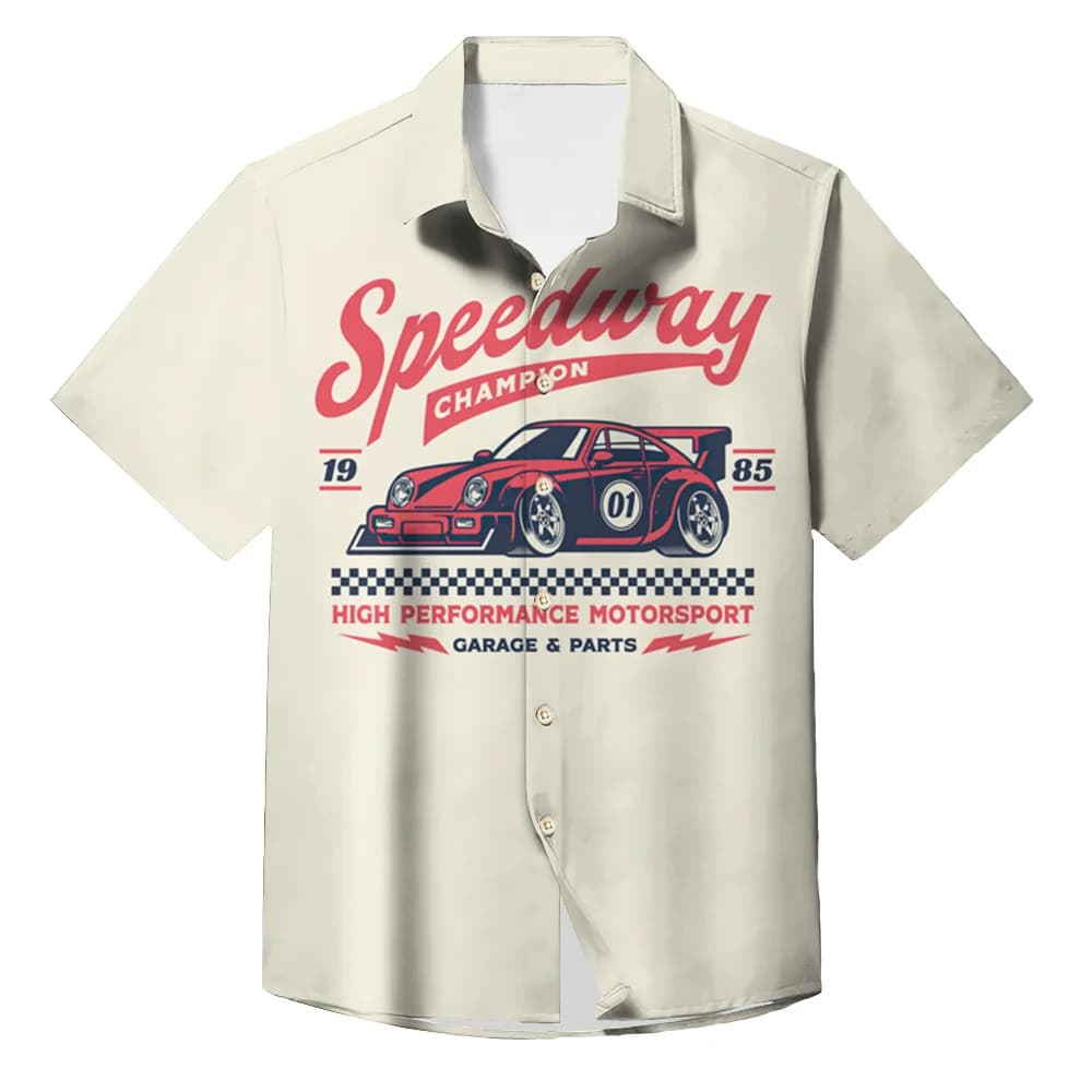 Chemise à manches courtes vintage pour hommes, haut imprimé 3D, t-shirts de voitures classiques, vêt