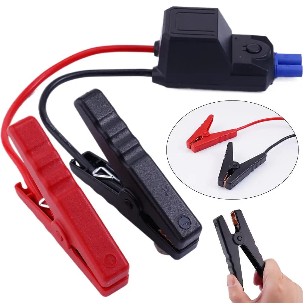 Câble de démarrage avec connecteur EC5 et pinces crocodiles pour booster la batterie de voiture, acc