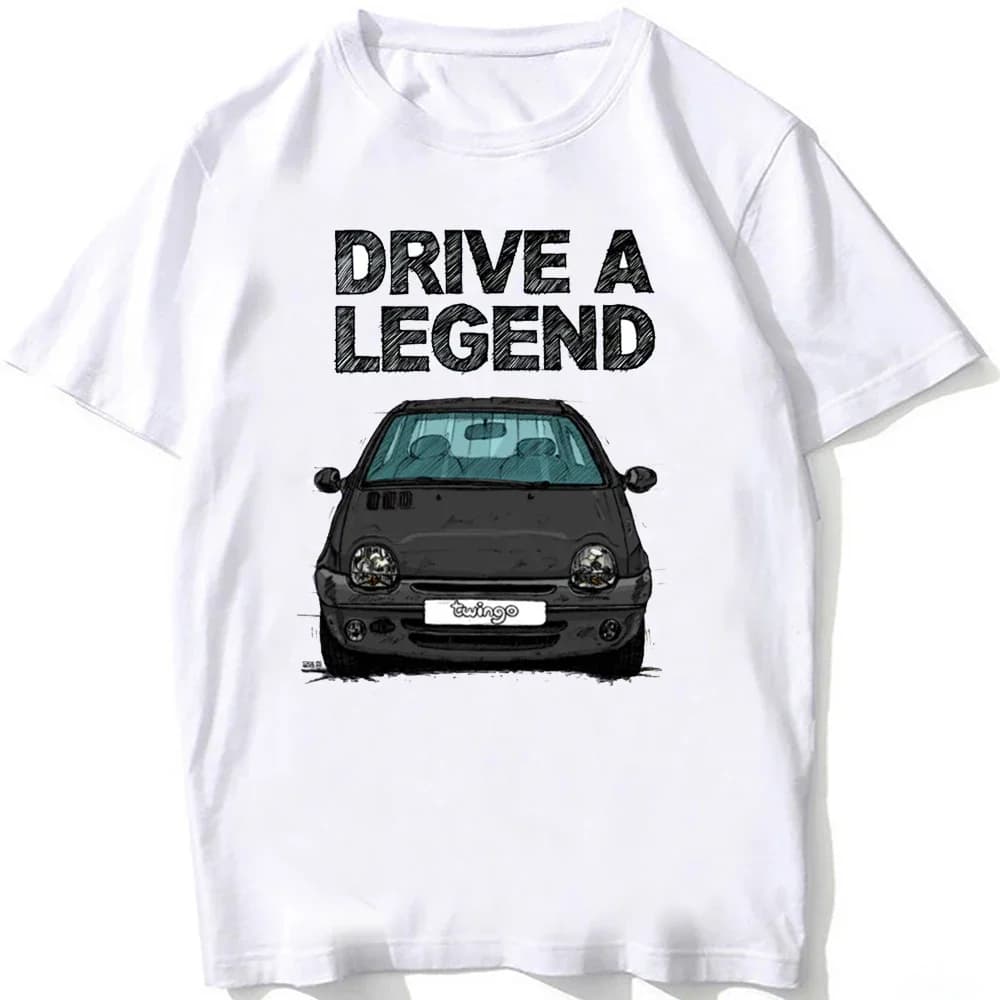 Nouveau T-shirt 2026 Drive A Legend Twingo Modèle Halogène Fin Sportif pour Garçon, T-shirts Blancs,