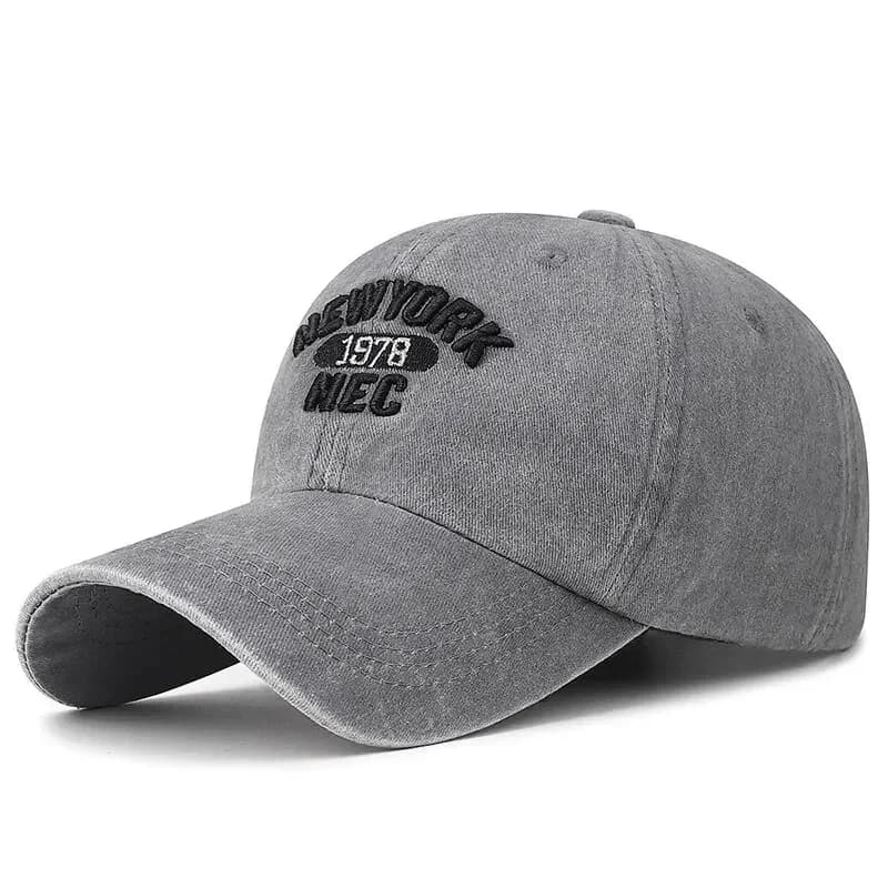 Casquette de baseball coréenne en coton lavé, chapeau souple pour hommes et femmes, casquette brodée