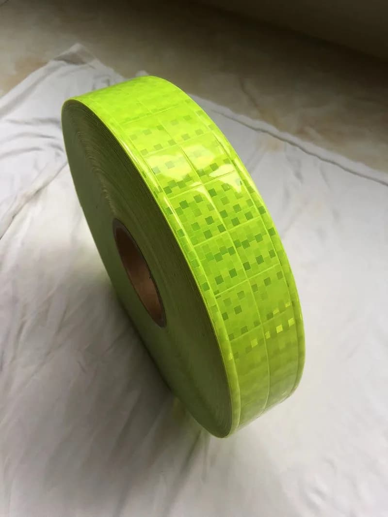 Ruban réflecteur structurels ent en PVC, résistant à l'eau, coulée d'iode, clignotant, matériel de c
