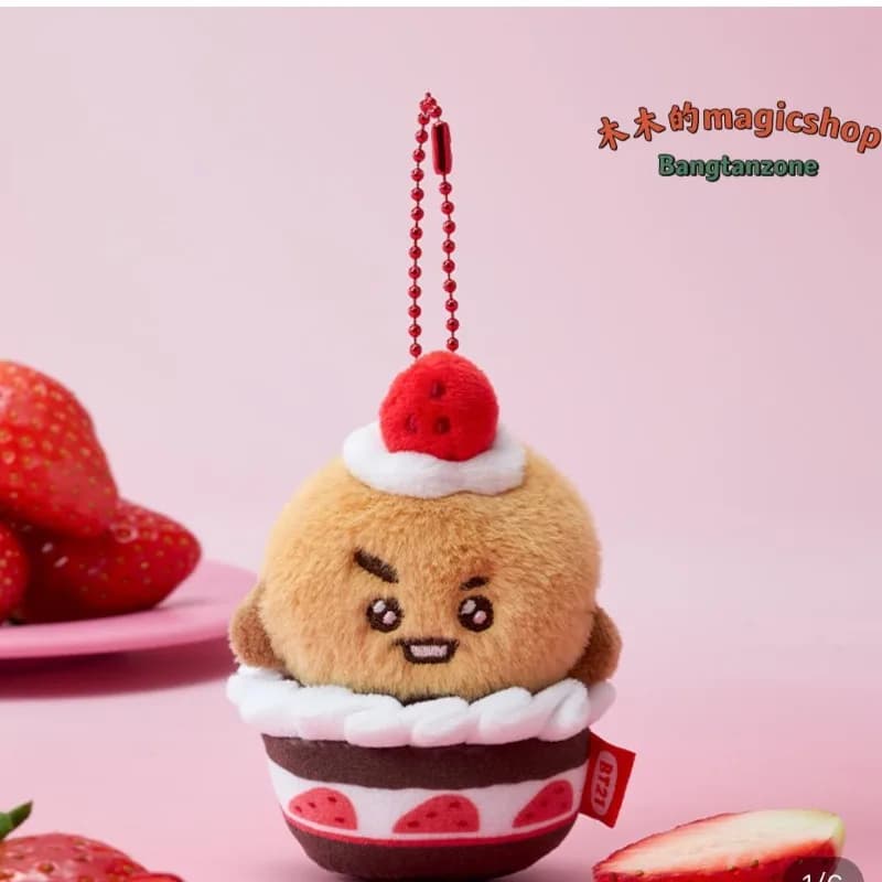 Nouvel ensemble d'accessoires pour poupée BT21 2026 - Thème Gâteau Fraise - Le même style que le pro