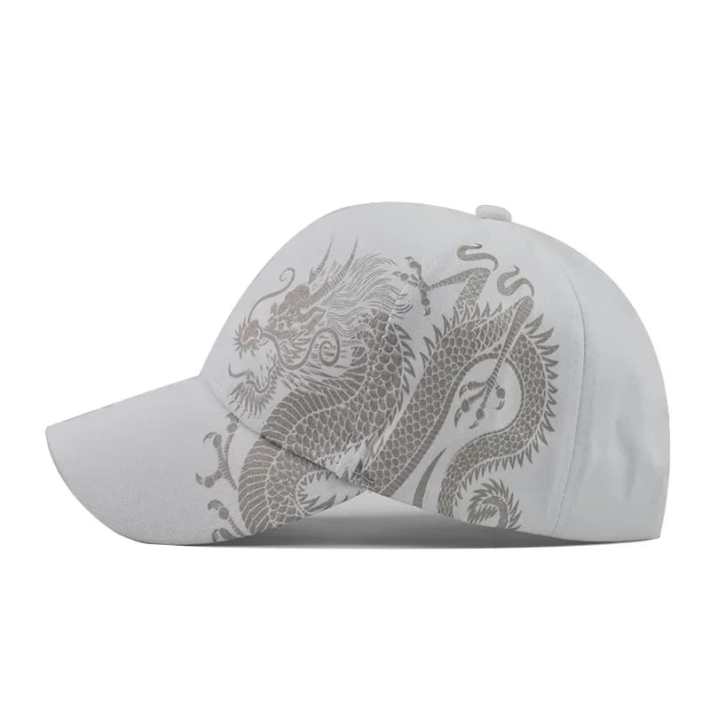 Impression Dragon chinois casquettes de Baseball pour hommes Totem croyance femmes coton chapeau de