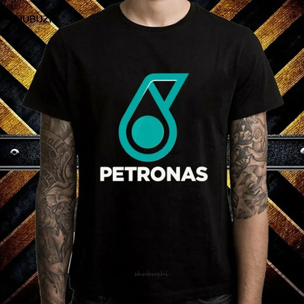 Petronas Oil Company Racing Logo hommes T-Shirt noir taille S à 3XL coton T-Shirt hommes mode d'été