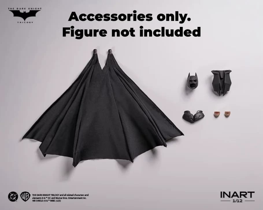Figurine articulée INART Batman The Dark Knight Rises à l'échelle 1/12 avec pack d'accessoires pour