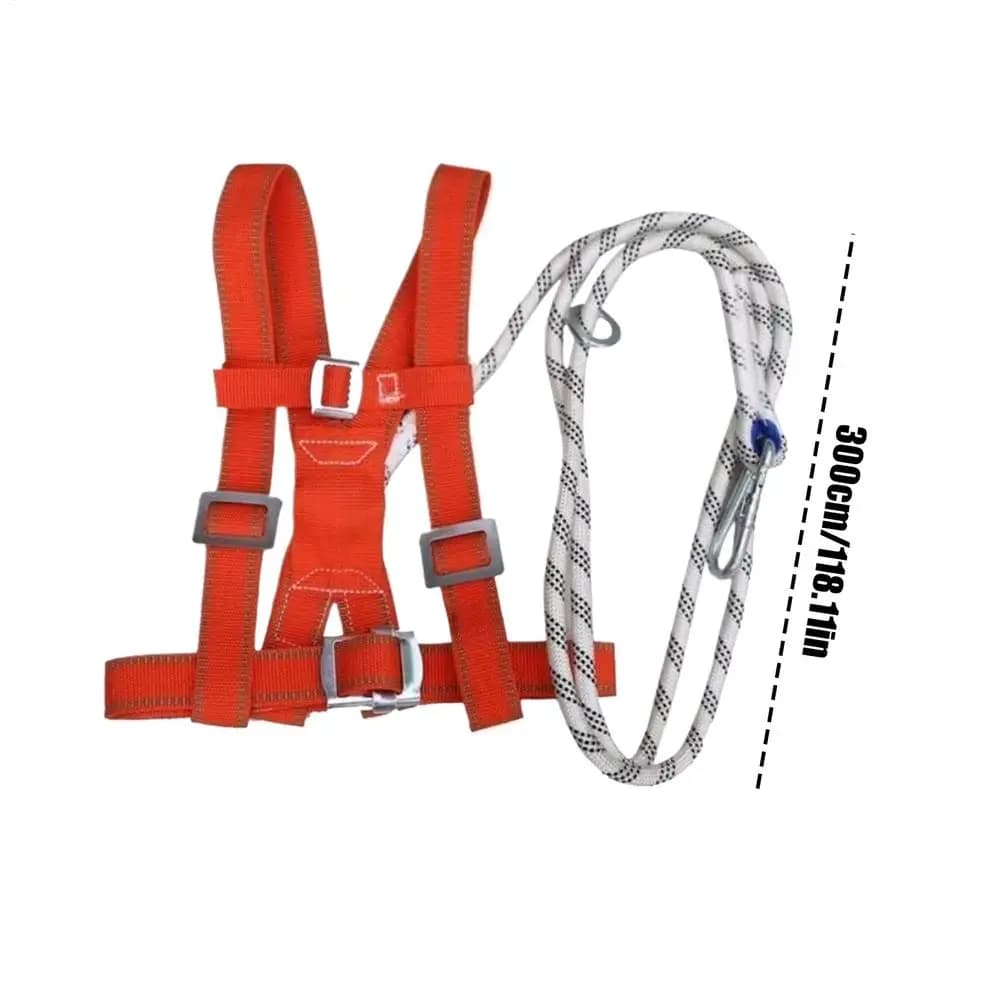 Harnais de sécurité réglable pour travaux en hauteur avec corde de sécurité 3M, ceinture, mousqueton