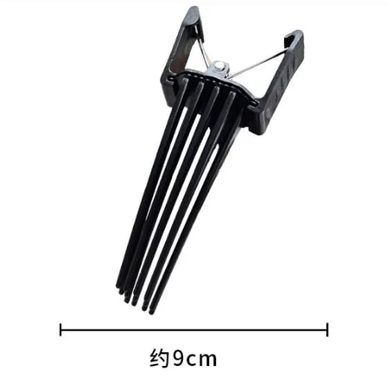 Kit d'outils de coiffure pour cheveux bouclés homme et femme : Peigne texturant volumateur et pince