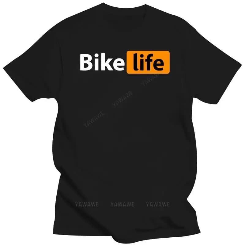 Bicicletas Life Hub Logo hommes T-Shirt marque de mode grande taille col rond mode coton personnalis