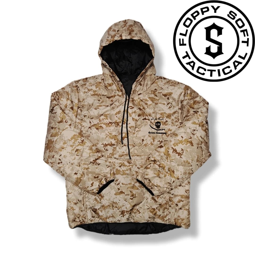 Manteau en coton à capuche imperméable et chaud double face