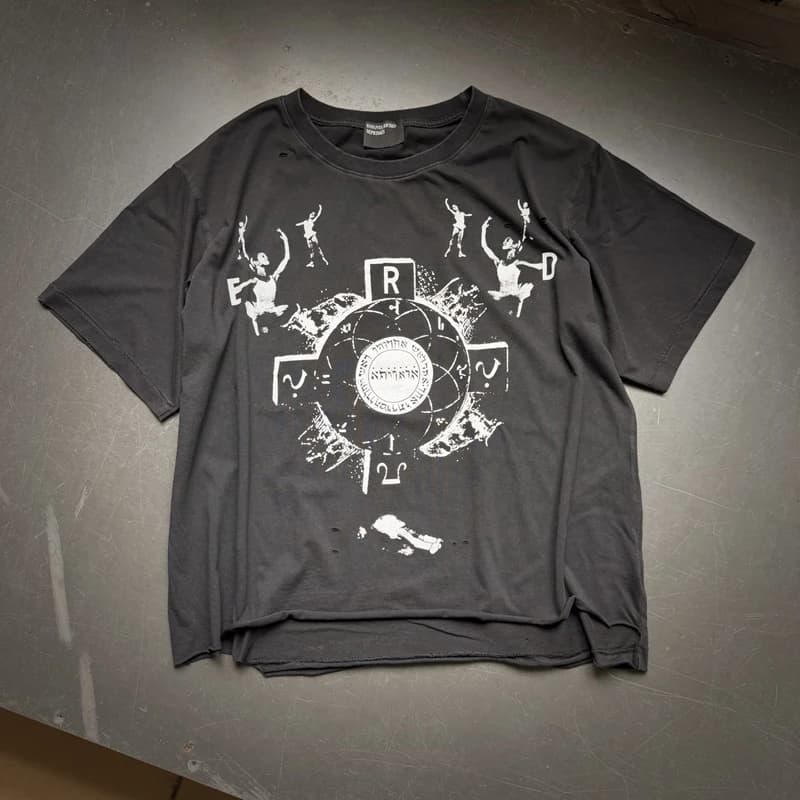 T-shirts à col rond imprimés vintage américains, motif hip-hop, manches courtes, unisexe, en coton,