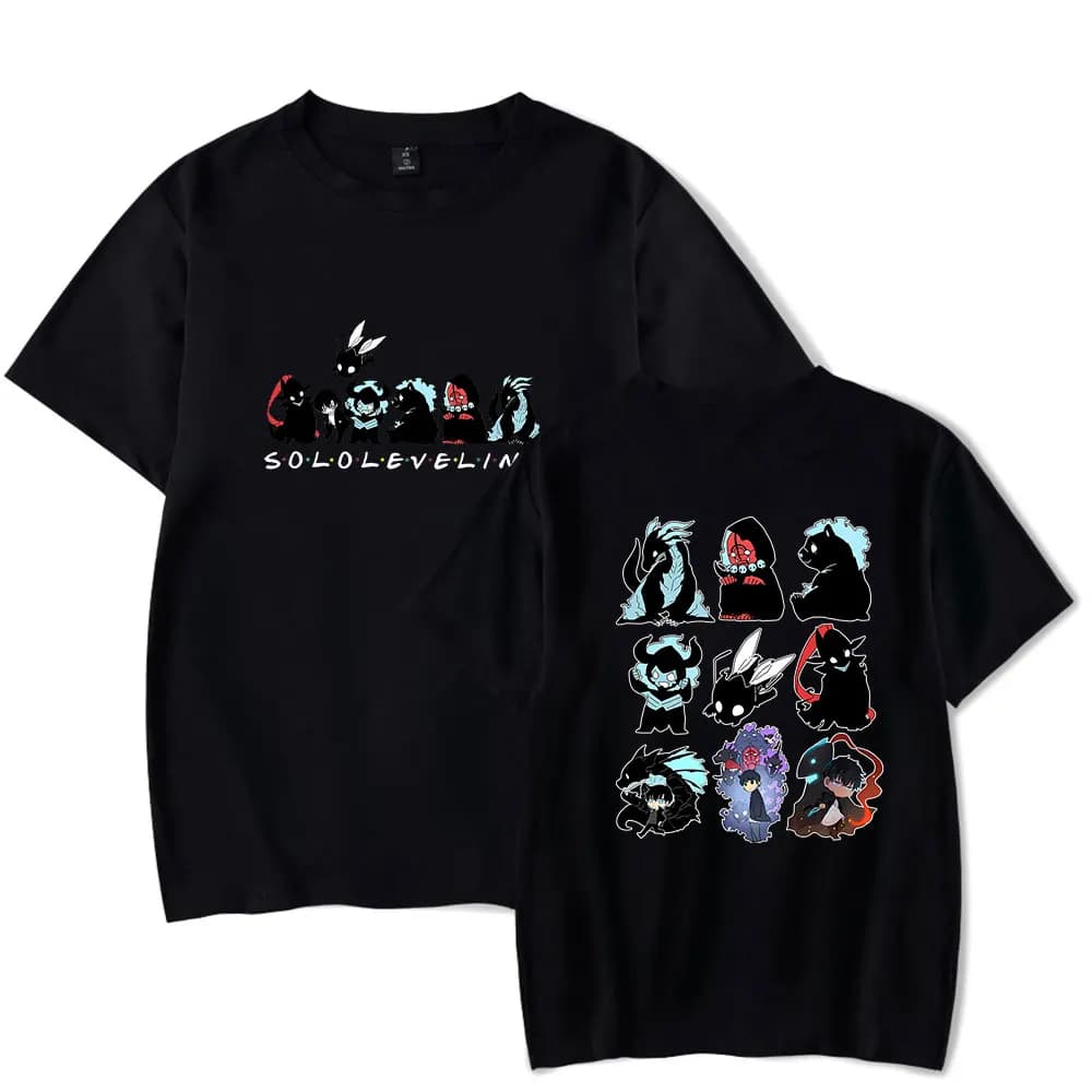 Solo nivellement T-shirt Merch T-shirts Cosplay femmes hommes mode décontracté col rond manches cour