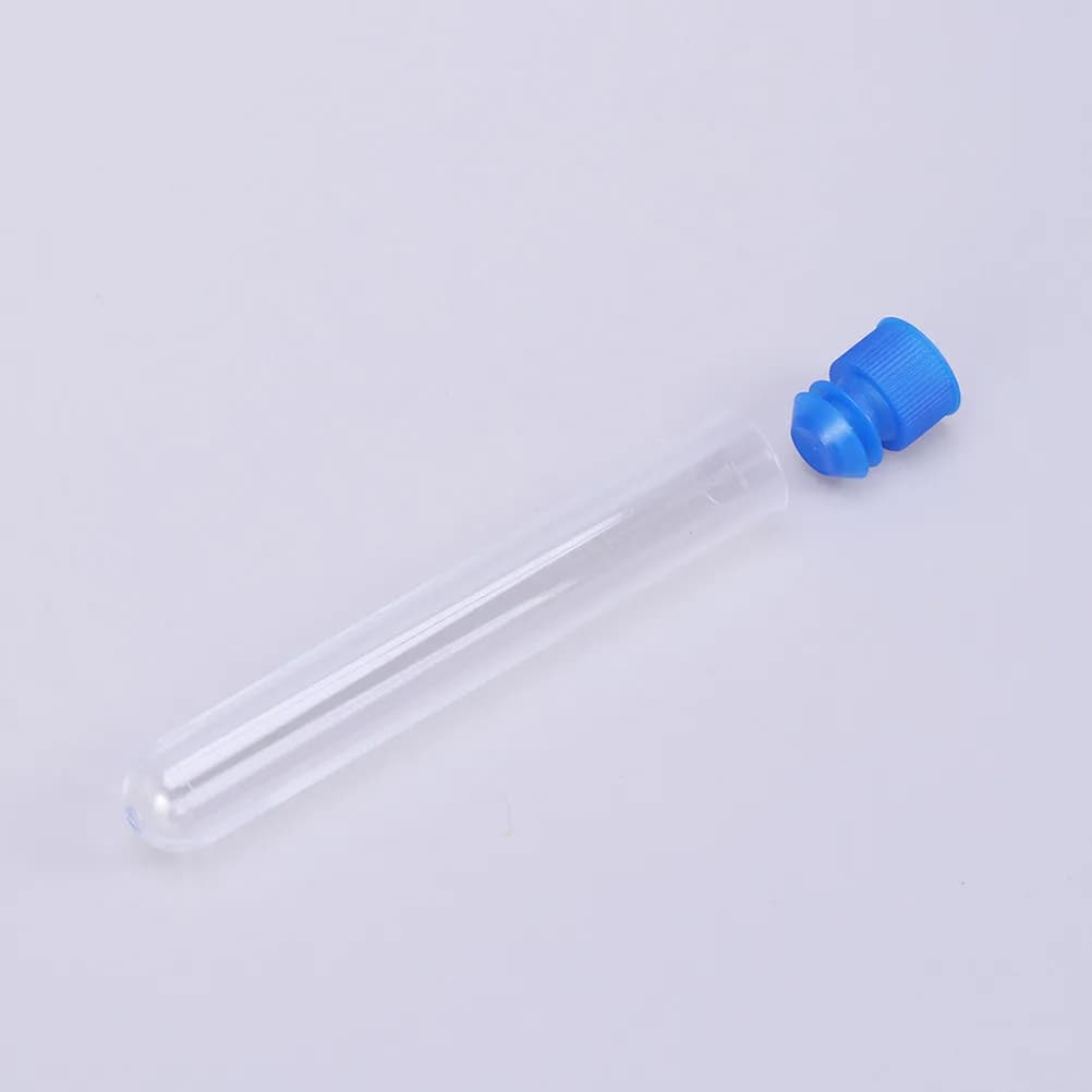 Tubes à essai en plastique transparent, 16x100mm, bouchon à vis compact, anti-fuite, pour Lotion, Ge