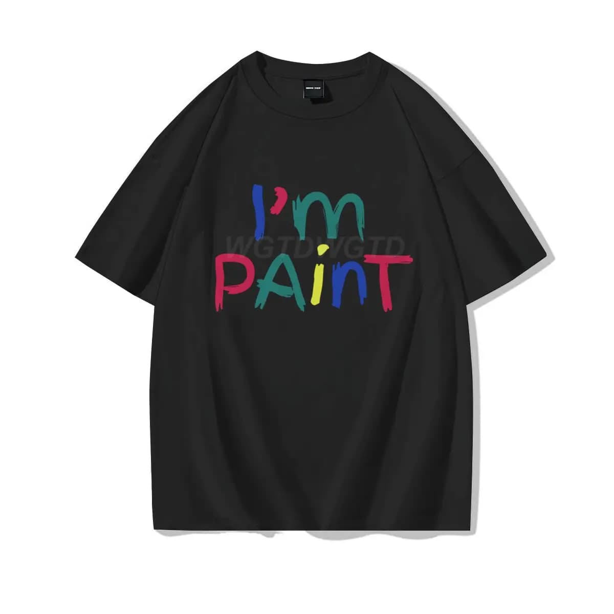 Tenues assorties pour la saint-valentin pour couples, j'aime la peinture au doigt, je suis peint, T-