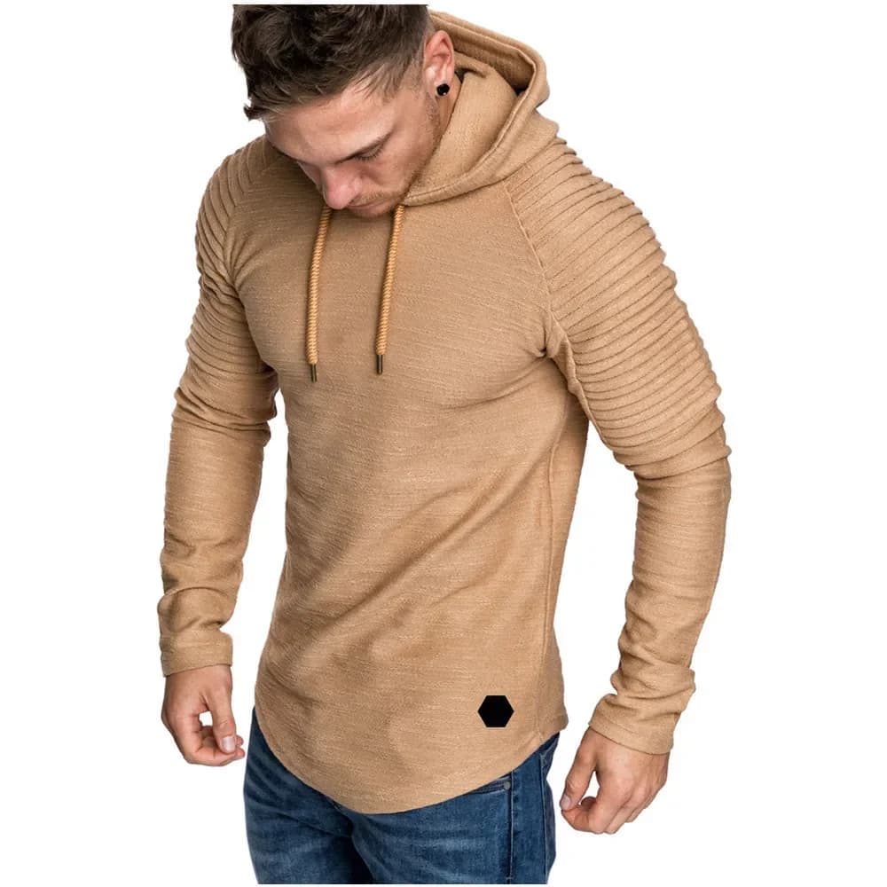MRMT 2026 Nouveaux Sweats à Capuche Homme à Manches Longues Raglan avec Franges et Plis – Pulls et S