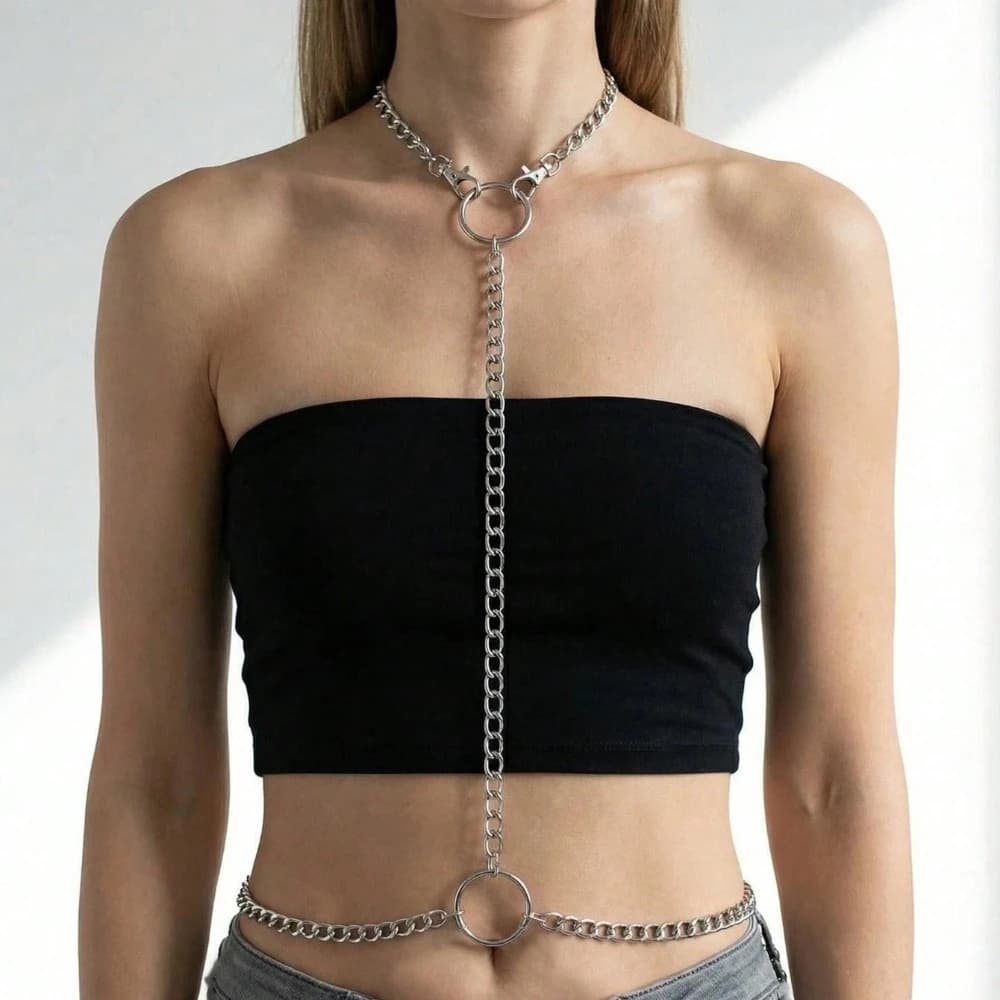 Ceintures harnais sexy en cuir PU pour femmes, style urbain, réglables, gothiques, punk, accessoire