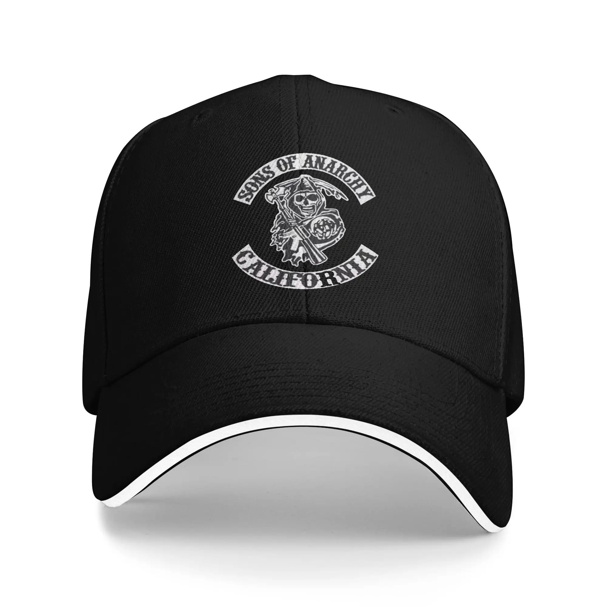 Casquette de Baseball gothique Street Punk Sons of Anarchy pour hommes et adultes, chapeau de Coquet