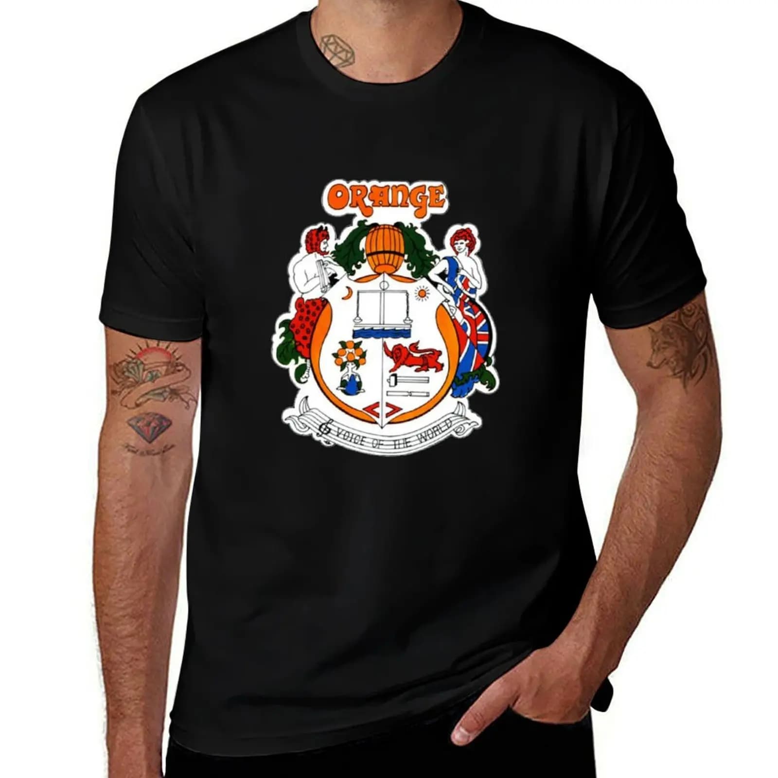 Orange Amplification voice of the world T-shirt classique léger pour les fêtes