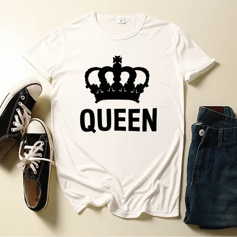 Nouvelle couronne roi reine T-shirt pour hommes et femmes t-shirts graphiques t-shirts vêtements sur
