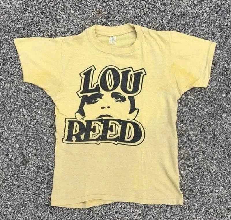 T-shirt rare des années 90 du groupe The Velvet Underground de Lou Reed, style basique, S-5XL