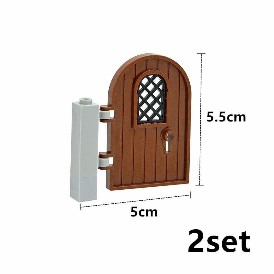 1 jeu de portes en briques 2400 87601 1x5x10, blocs de construction Moc, porte, bricolage, maison de