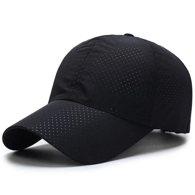 Casquette de baseball en maille respirante et réglable pour hommes et femmes, séchage rapide, légère