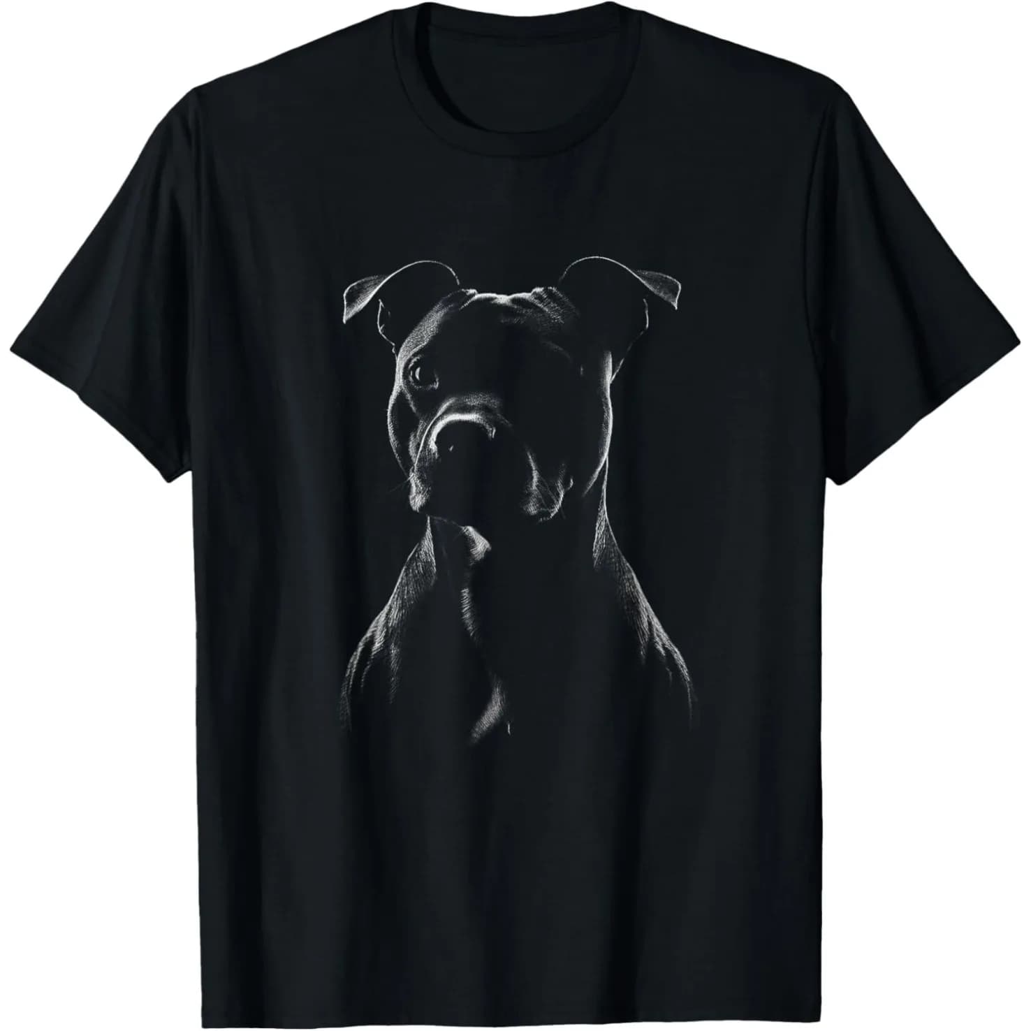 Drôle Staffordshire Bull Terrier amant mignon chien Photo t-shirts hommes coton Humor Streetwear à m