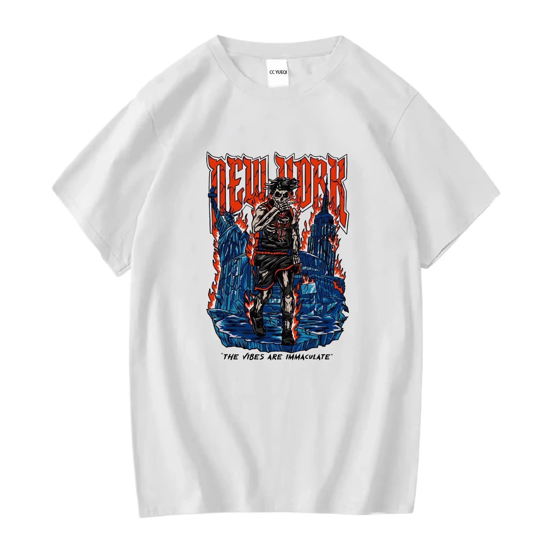 2025 New York City Basketball Knicks Inspiré Qualité Brunson T Shirt Manches Longues ou Courtes Vint