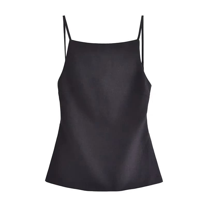 HXAO femmes haut 2024 à lacets dos nu Camisole haut femmes pas cher vêtements Sexy mode réservoirs e